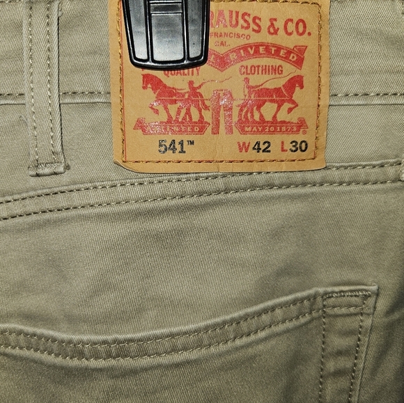 Levi Strauss Mens Tan Pants Size 42x30 - Picture 9 of 12